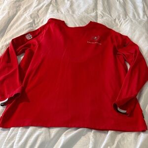 Nike Drifit 2xl Red Long Sleeve Tampa Bay buccaneers shirt